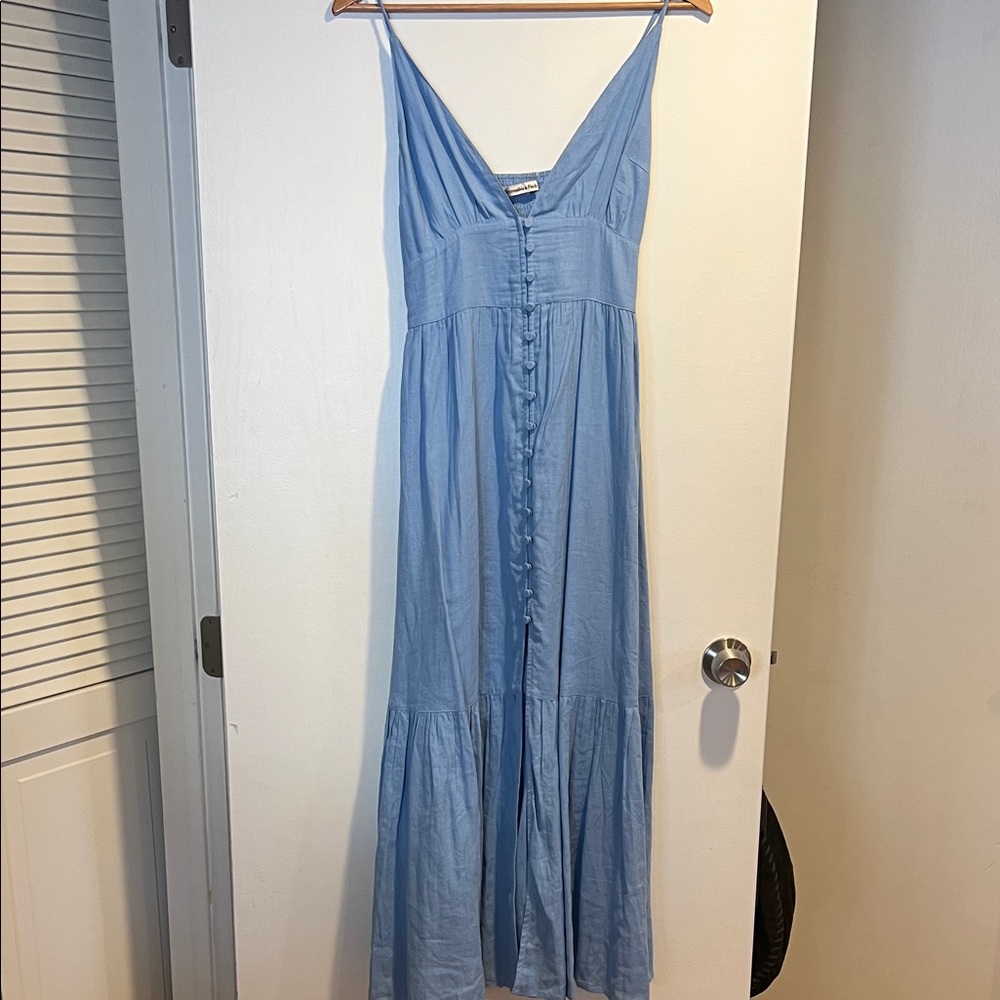 Abercrombie & Fitch Light Blue Maxi Dress